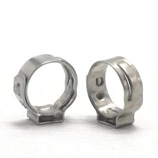 2-20pcs 호스 클램프 단일 귀 무단 5.8-23.5mm 304 스테인레스 스틸 씰링 종류의 용 신치 링, 27 9.8-12.3mm  10pcs