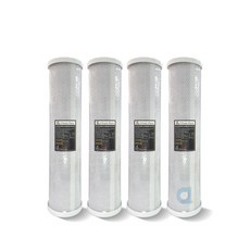 Clean Pure 20英吋大胖壓縮柱狀活性碳濾心 台灣製造 SGS食品級認證, 1個