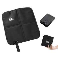 글로윅 접이식 방수 휴대용 등산 캠핑 방석, 블랙