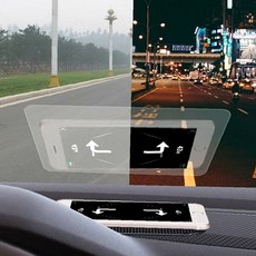 헤드업디스플레이 HUD 미러링 필름 차량용품 chu+725MH, 1-HUD필름-120x90mm, 본상품선택