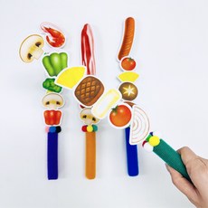 [줄리쌤엣홈]캠핑꼬치놀이 DIY인쇄펠트지, 펠트지