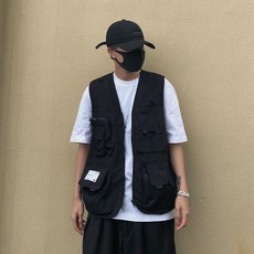 工裝馬甲男女同款潮牌百搭坎肩機能風戰術背心外套薄款潮男必備