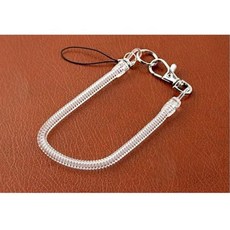 스프링스트랩 20cm 고리 열쇠 스트랩 방지 분실 스프링 투명