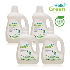 헬로그린 세탁세제 아기세제 유아세제 중성 무향, 3L, 4개
