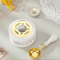 스푼 용광로 SB002 씰링 나무 도장 스토브 단단한 선물 냄비 장식 공예 용품 세트 스탬프, 1 SETWHITE