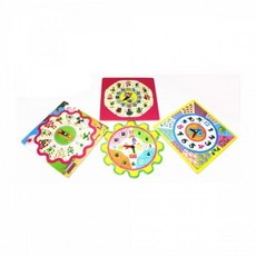 원목 시계모양 학습교구-색상랜덤발송 놀이교구, 상세페이지 참조, 상세페이지 참조