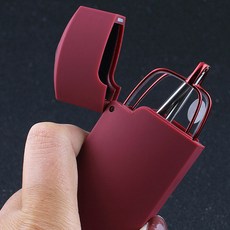 에코벨 휴대용 접이식 하드케이스 돋보기/독서용 선물용, 휴대용 접이식 하드케이스 돋보기 블랙, 1개