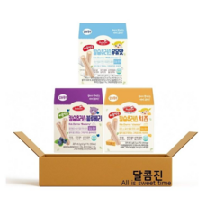 [달콤진] 베베스트 처음먹는 칼슘츄러스 3종 (블루베리+치즈+우유맛), 136.5g, 1세트, 혼합구성