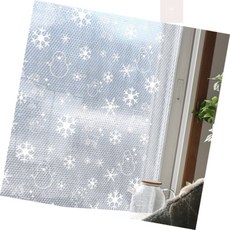 복단지 창문에어캡 단열시트 5m 뽁뽁이시트 창문단열시트지, 패턴 단열시트 1m X 5m (눈꽃)