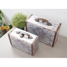 스튜디오 소품 잡동사니 수납가방 2p 투어가방 복고 배냇함 함