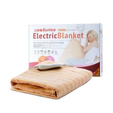 Sunlus三樂事可水洗輕薄單人電熱毯SP2701OR 舒適保暖 安全節能, 80 x 140cm