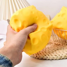 플릿플릿 대왕 치즈 말랑이 11cm, 1개, 260g, 노랑