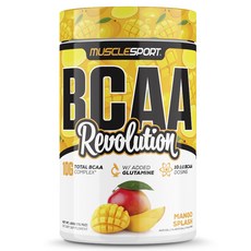 MUSCLESPORT BCAA Revolution 芒果冰沙, 1個, 450g