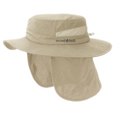 【台灣黑熊】日本 mont-bell 1118286 中性款 Sahara Hat 圓盤帽 遮陽帽 登山帽 抗UV, 米白 (OYST)
