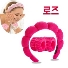 픽앤딜 헤어 세안 손목 밴드 세트, 1개, 스킨로즈