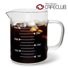 카페클럽 내열유리 드립 커피 계량 서버, 1개, 350ml, 계량서버 리뷰선할인