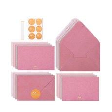 Mr. Pen - 빈 감사 카드 봉투 포함 36팩 10.2 x 15.2cm(4 x 6인치) 골드 엠보싱 감사 노트 봉투 세트 결혼식 감사 카드 결혼식 감사 노트 카, Mr. Pen - 빈 감사 카드, 봉투 포함, 36팩,