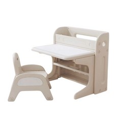 兒童可調節學習書桌，嬰兒安全環保多功能遊戲學習桌, 啟蒙折疊桌椅組