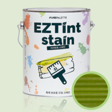 이지틴트 오일스테인 오일스텐 방부목페인트 4리터, 1개, 리프그린, 4L