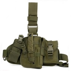 多功能組閤式腿套 軍迷戰術腿包 男特種兵腿掛槍套 戶外戰術槍套 戰術腰帶, 軍綠色