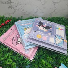 三麗歐卡通填色本水彩筆套裝學生兒童創意繪畫涂色本, 2311涂色本套裝【卡通混發1本】, 1個