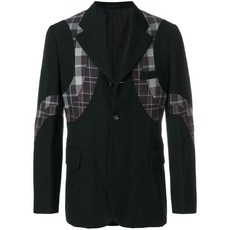 꼼 데 가르송 중고 플레이드 아플리케 블레이저