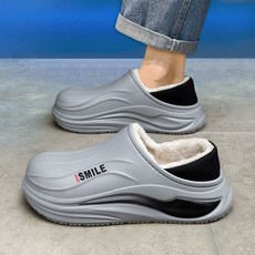 Modern Fashion 남녀공용 심플한 방한 슬리퍼 커플룩 기모 안감 슈즈 G47