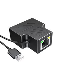 USB 轉 RJ45 網路轉接器 網線分線器, 1個, 40-759-01