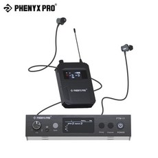 무선인이어 Phenyx Pro 모노 오디오 인이어 모니터 시스템 무선 바디팩 수신기 밴드 및 스튜디오 분리 출력 PTM-11 적합 164 피트, 03 900MHz band-EU plug, 01 CHINA