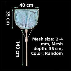 솔리드 링 네트 낚시 장비 야외 청소 대형 물고기 새우 해산물 캠핑 여행, 23. 핸들 140 - 프레임 헤드 40 - 메쉬 2/