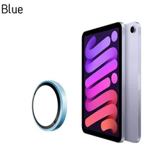 Apple IPad 11세대(A16) 2025 10th Air 5 4 Mini 7 6 HD 카메라 커버용 강화 유리 링 컬러 렌즈 보호대, 03 Blue, 04 ipad mini 6, 01 강화유리