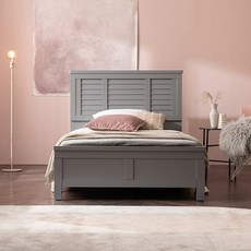 [삼익가구]NEW루버 도장 침대(양모 라텍스 독립스프링 매트리스-슈퍼싱글), 그레이