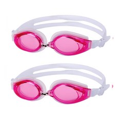 국내생산 아퀴스트 김서림방지 안티포그 수경 성인 아동 어린이 초등 물안경 실내수영장 생존수영용품 TG-1510, 핑크크리아, 2개