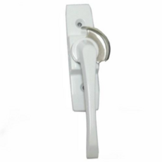 ULIH 台灣製造 鋁窗鉤 門鉤 窗鉤 鋅鉤 窗門鎖 氣密窗 240 2400, 1個, 白色右邊