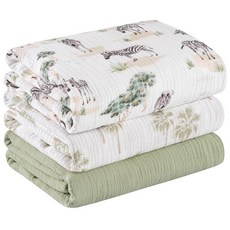 모슬린 신생아용 포대기 담요 통기성이 좋고 부드러운 속싸개 대형 96.5 x 101.6cm(38 40인치) 스와들 랩 트림 옷 필수품 유아 샤워 용품 선물 (밝은 색상), 사랑스러운 얼룩말