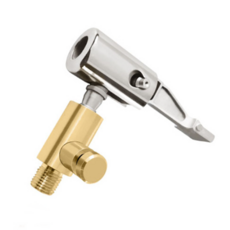 셀렉트템 레버형 에어척 타이어 공기주입기 집게 에어게이지 에어펌프, 2개, 듀얼