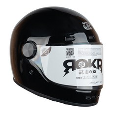 JPX 헬멧 ROKR 풀페이스 바이크 오토바이헬멧, 02.유광블랙