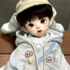 BJD娃娃6分卡肉Carol關節可動SD娃，可選男女化妝裸娃NAPI禮物, 1個, 裸娃：不化妝,膚色：V白, V白