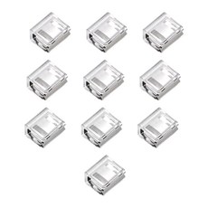 FANGCUU 바지 밑단 올려 클립 임시 고정 수공예 창 자물쇠 스토퍼 다기능 가정용 쉬운 설치 투명 10개 세트, 1개, 상세페이지 참조