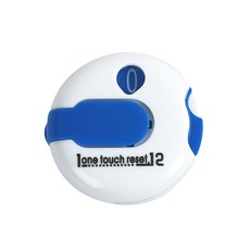 i-style 居家 高爾夫迷你小圓計分器 計分盤 記桿器 攜帶輕巧 背夾設計, 白深藍色, 白深藍色