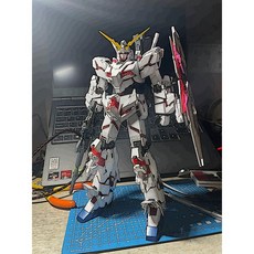 반다이 건담 밴시 2호기 No. 2 유니콘 Ova캐논 클라우 1/100 조립모델, 원래 구성 + 7 피스 도구 세트, B. mg Unicorn Ova