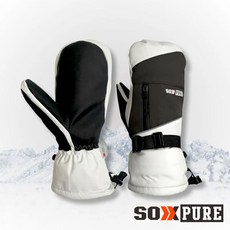 SOXPURE 防水單板滑雪手套 SP1064 白色, 1個