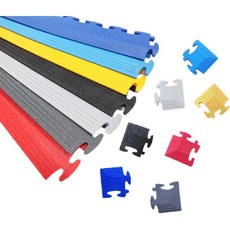 美斯特機車設備-塑鋼巧拼鐵板紋地墊 工作地墊 巧拼地墊 巧拼 工業巧拼 工作巧拼 車行地墊 塑鋼巧拼, 1個, 邊條