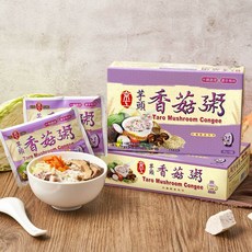 京工 素食沖泡粥 山藥芋頭香菇蔬食即食粥 味噌湯沖泡即食 多種口味選擇 方便快速, 1個, 芋頭香菇粥30g 8包/盒X3盒 中盒