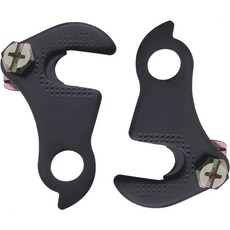 마이크로 트레이더스 1pc2pcs 바이크 리어 기어 메흐 딜라유르 행거 블랙 메탈 테일훅 드롭아웃 어댑터 볼트 포함 대부분의 MTB 바이크용, 2pcs