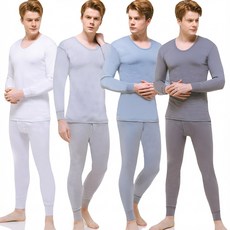 BYC 남성용 슬라이드 순면100% 보온내의 상하세트