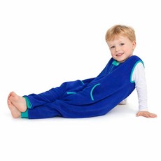 Baby deedee 수면 플리스 키커 색 발 부분 포함, 공작새