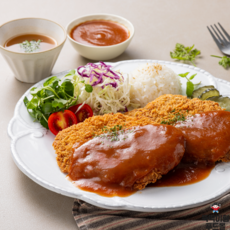 [1분요리 뚝딱이형] 뚝딱 수제 돈까스 (130gX2장+소스 포함), 320g, 1개