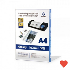 사무 용지 정진기 방지 코팅지 필름 50매