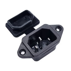 인넷 컴퓨터 전원 소켓 10A 방습 방진 커버 INLET 3구 AC 파워 커넥터 DB-14W, 1개